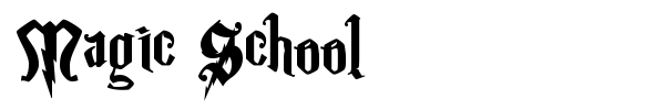 Magic School font preview