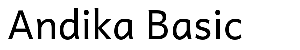Andika Basic font preview