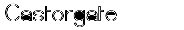 Castorgate font preview