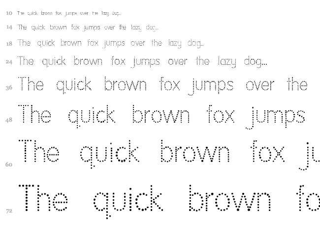 National First Font font waterfall