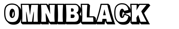 Omniblack font preview