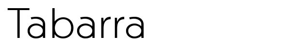 Tabarra font preview