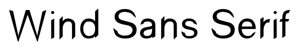 Fonte Wind Sans Serif