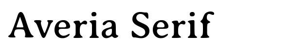 Fonte Averia Serif