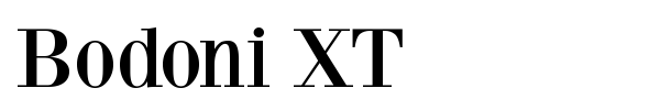 Bodoni XT font preview