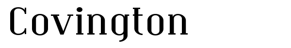 Covington font preview