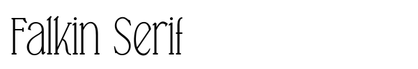 Fonte Falkin Serif