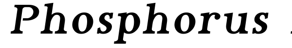 Phosphorus Family font preview