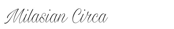 Milasian Circa font preview