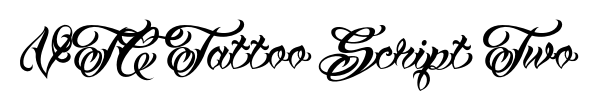 VTC Tattoo Script Two font preview