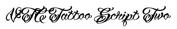 VTC Tattoo Script Two font preview