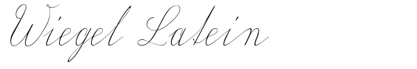 Wiegel Latein font preview