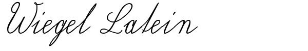 Wiegel Latein font preview