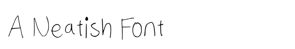 Fonte A Neatish Font
