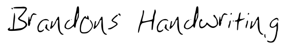 Fonte Brandons Handwriting