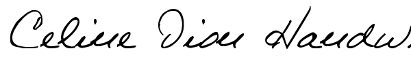 Fonte Celine Dion Handwriting