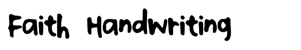Fonte Faith Handwriting