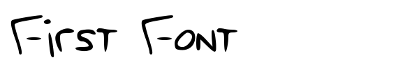 Fonte First Font