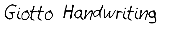 Giotto Handwriting font preview