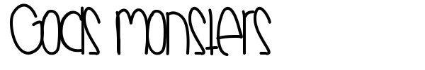Gods Monsters font preview