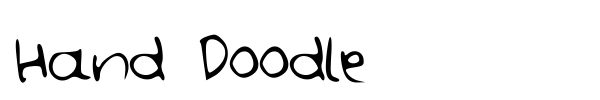 Hand Doodle font preview