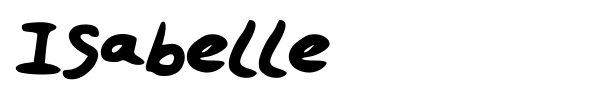 Isabelle font preview