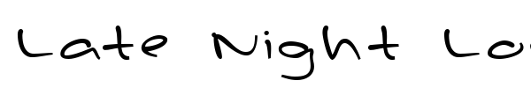 Fonte Late Night Love Notes