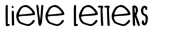 Lieve Letters font preview