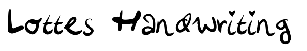 Fonte Lottes Handwriting