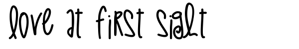 Love At First Sight font preview