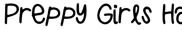 Fonte Preppy Girls Handwriting