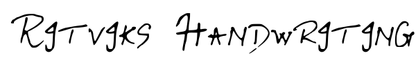 Fonte Ritviks Handwriting