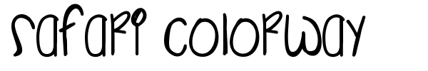 Safari Colorway font preview