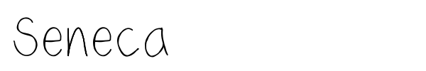 Seneca font preview