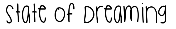 Fonte State Of Dreaming