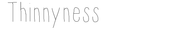 Thinnyness font preview