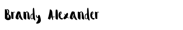Brandy Alexander font preview