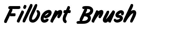 Filbert Brush font preview