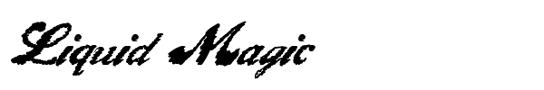 Liquid Magic font preview