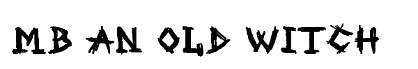 MB An Old Witch font preview