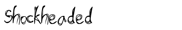 Shockheaded font preview