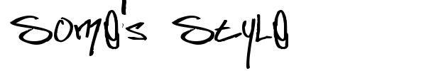 Some's Style font preview