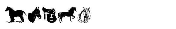 Horse font preview