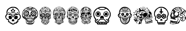 Fonte Mexican Skull