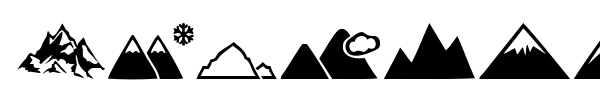 Mountain font preview