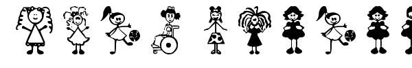 Fonte Girl Characters