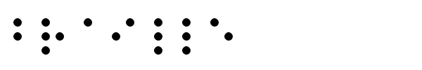 Fonte Braille
