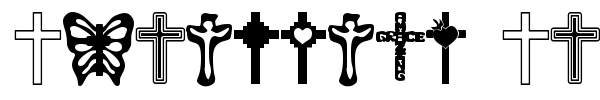 Fonte Christian Crosses
