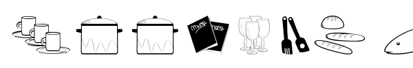 Cooking Set font preview