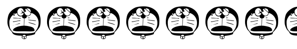 Doraemon font preview